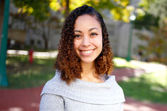 A smiling student